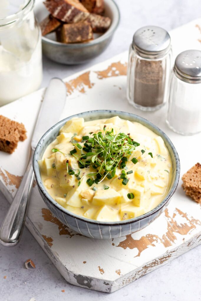 Eiersalat (ohne Mayonnaise) | Genussfreude.at