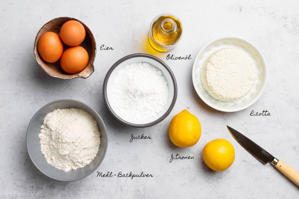 Ricotta-Zitronen-Kuchen mit Olivenöl | Genussfreude.at