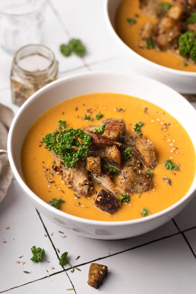 Tahini-Süßkartoffel Suppe | Genussfreude.at